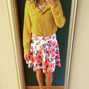 INC International Concepts Floral Swing Skirt